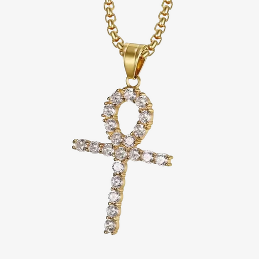 Shiny Ankh Key Of Life Necklace - Asanti by Koi