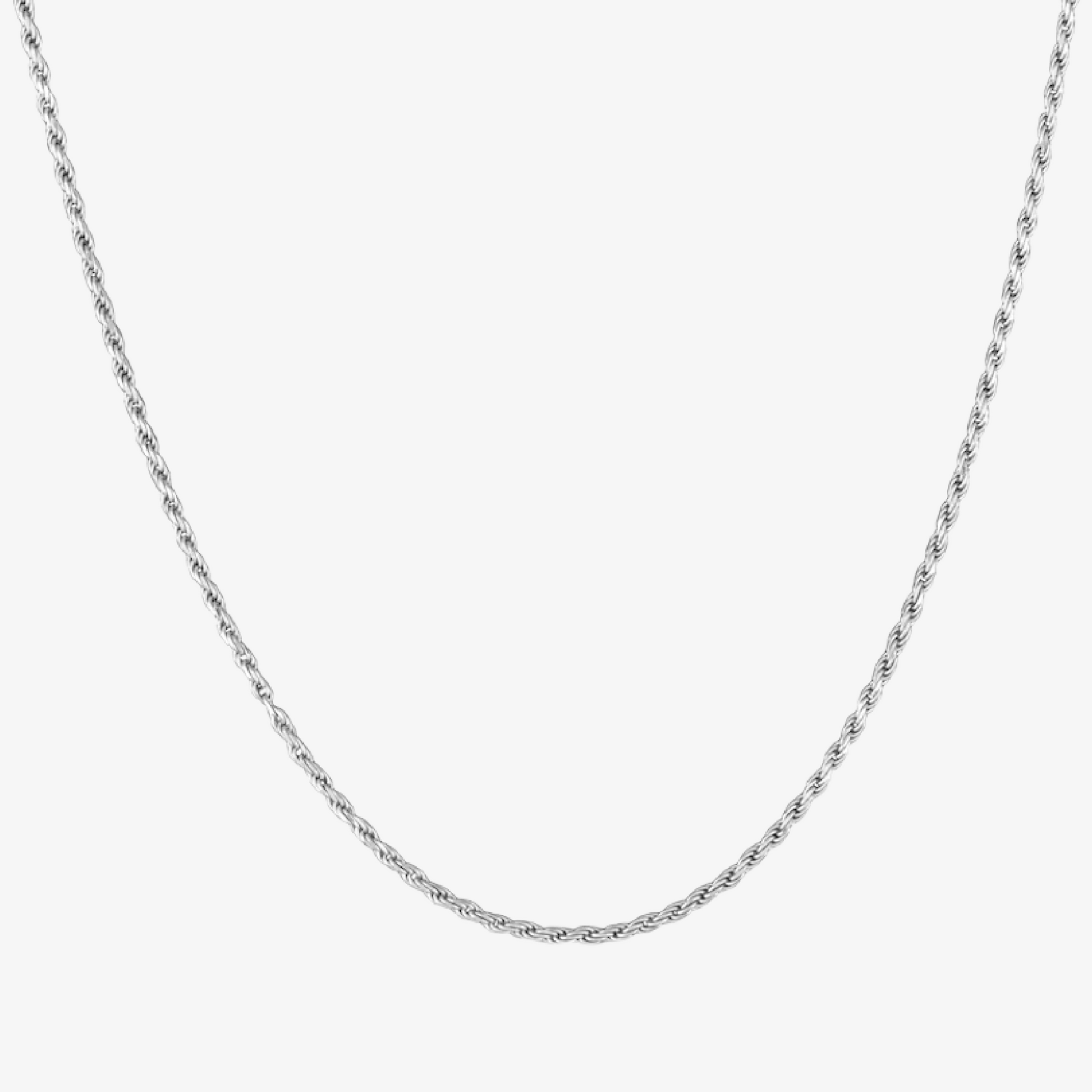 Baraka Classic Silver Rope Chain 2MM  20" - Asanti by Koi