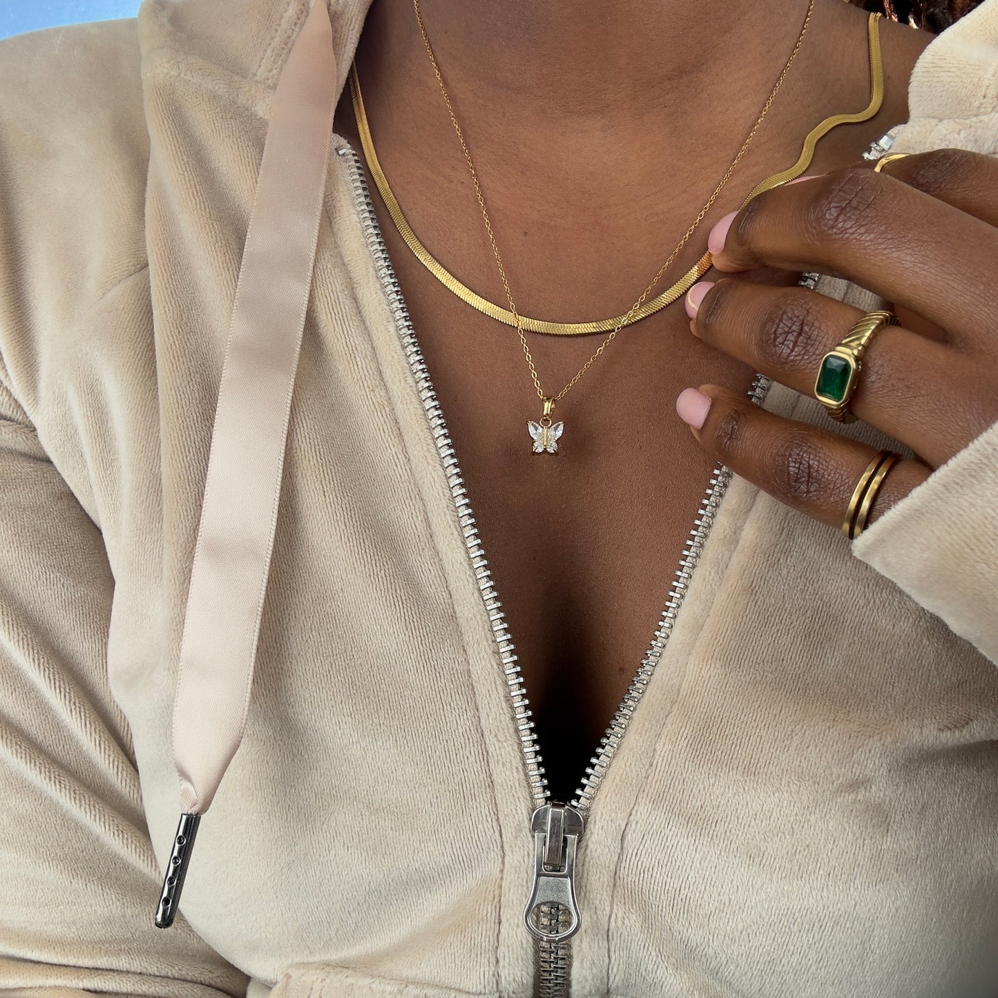Flora Butterfly Necklace
