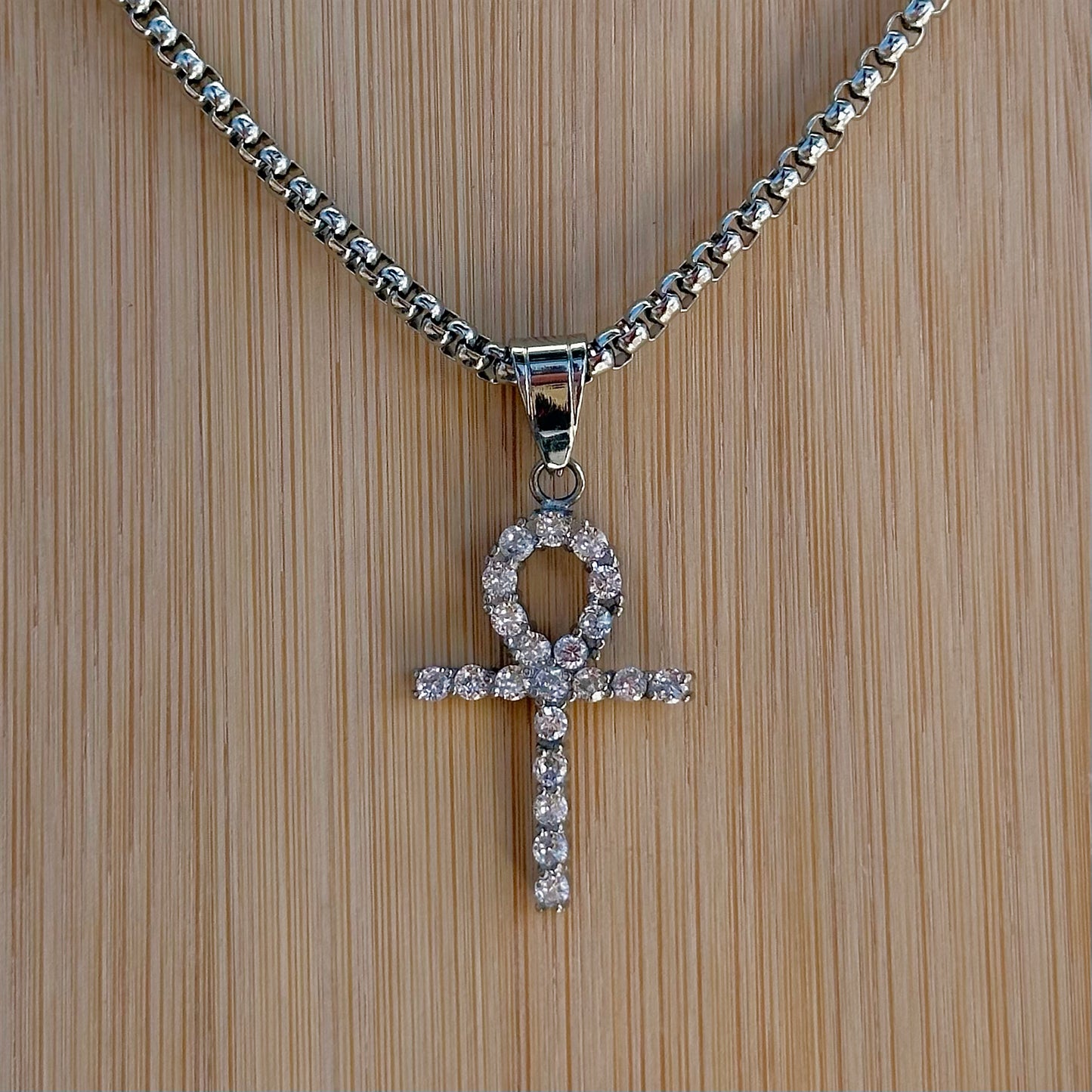 Shiny Ankh Key Of Life Necklace - Asanti by Koi