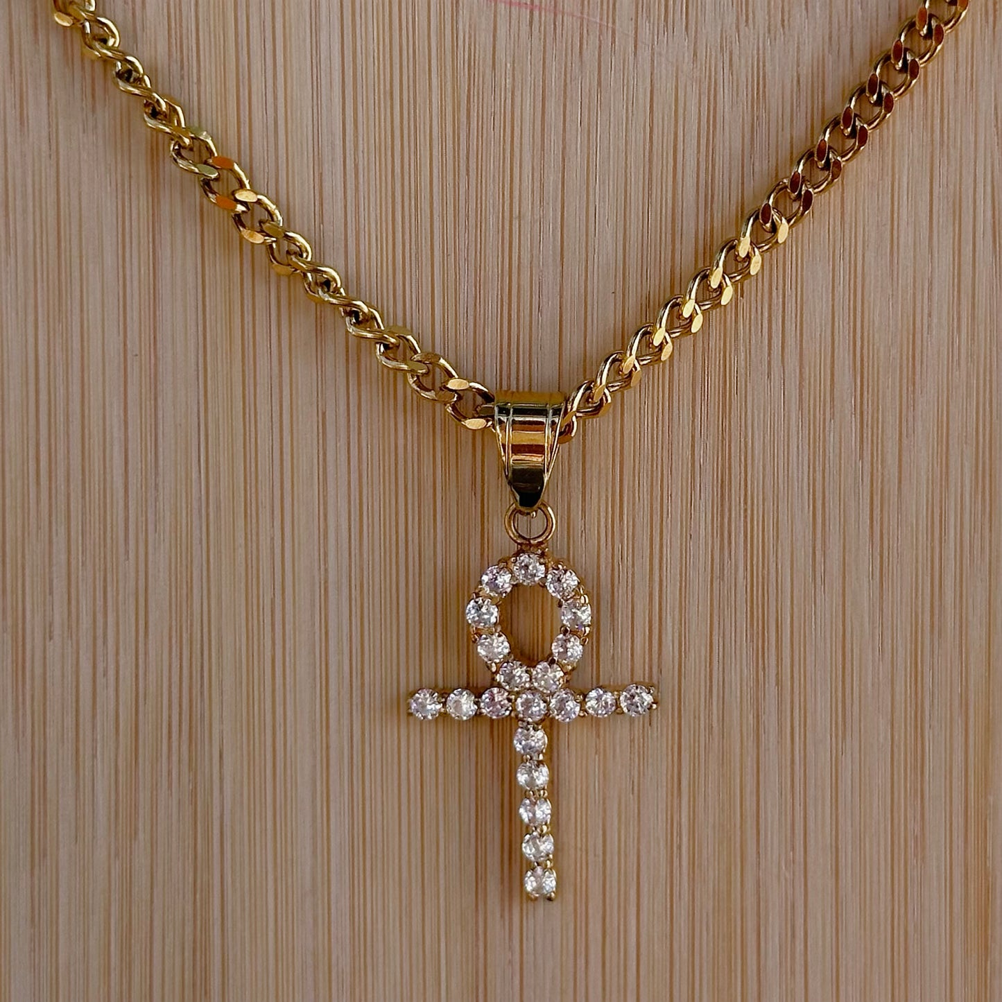 Shiny Ankh Key Of Life Necklace - Asanti by Koi