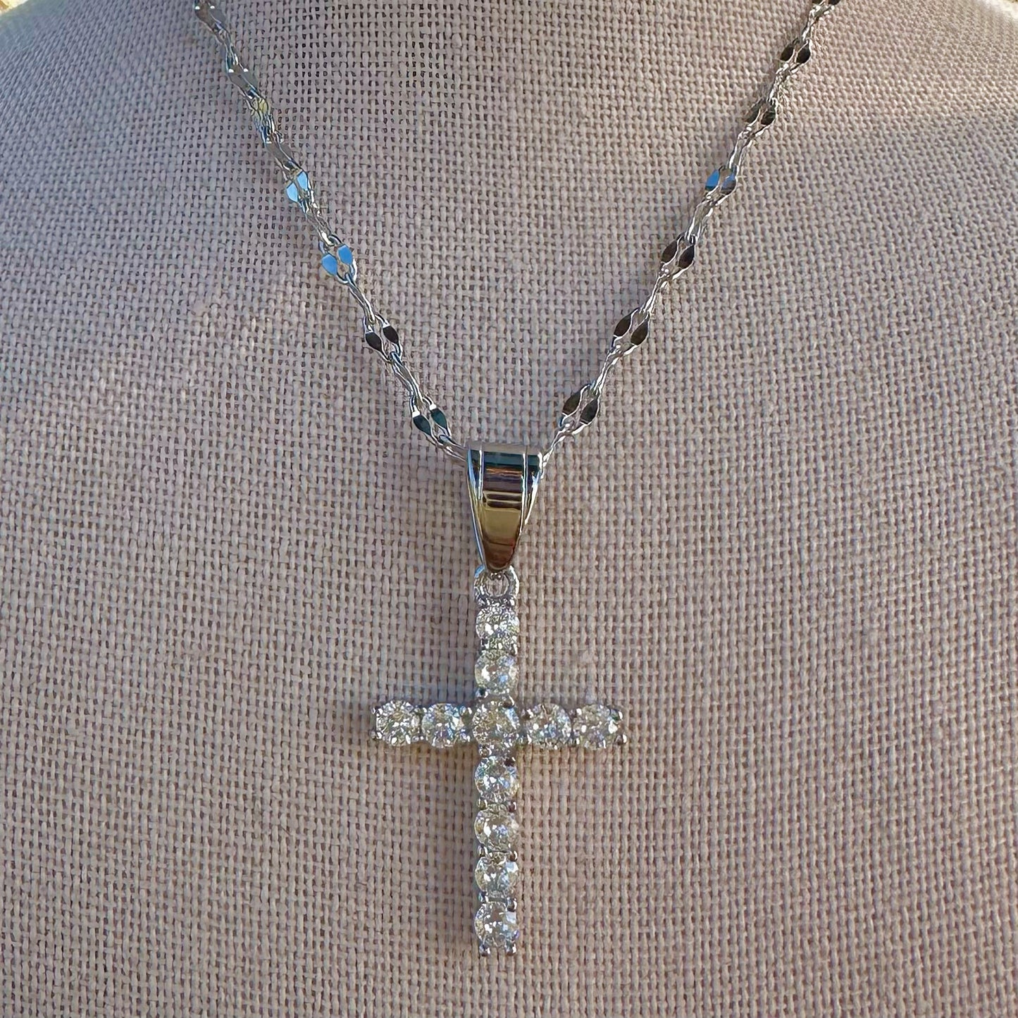 Sparkle Cross Necklace - Asanti by Koi