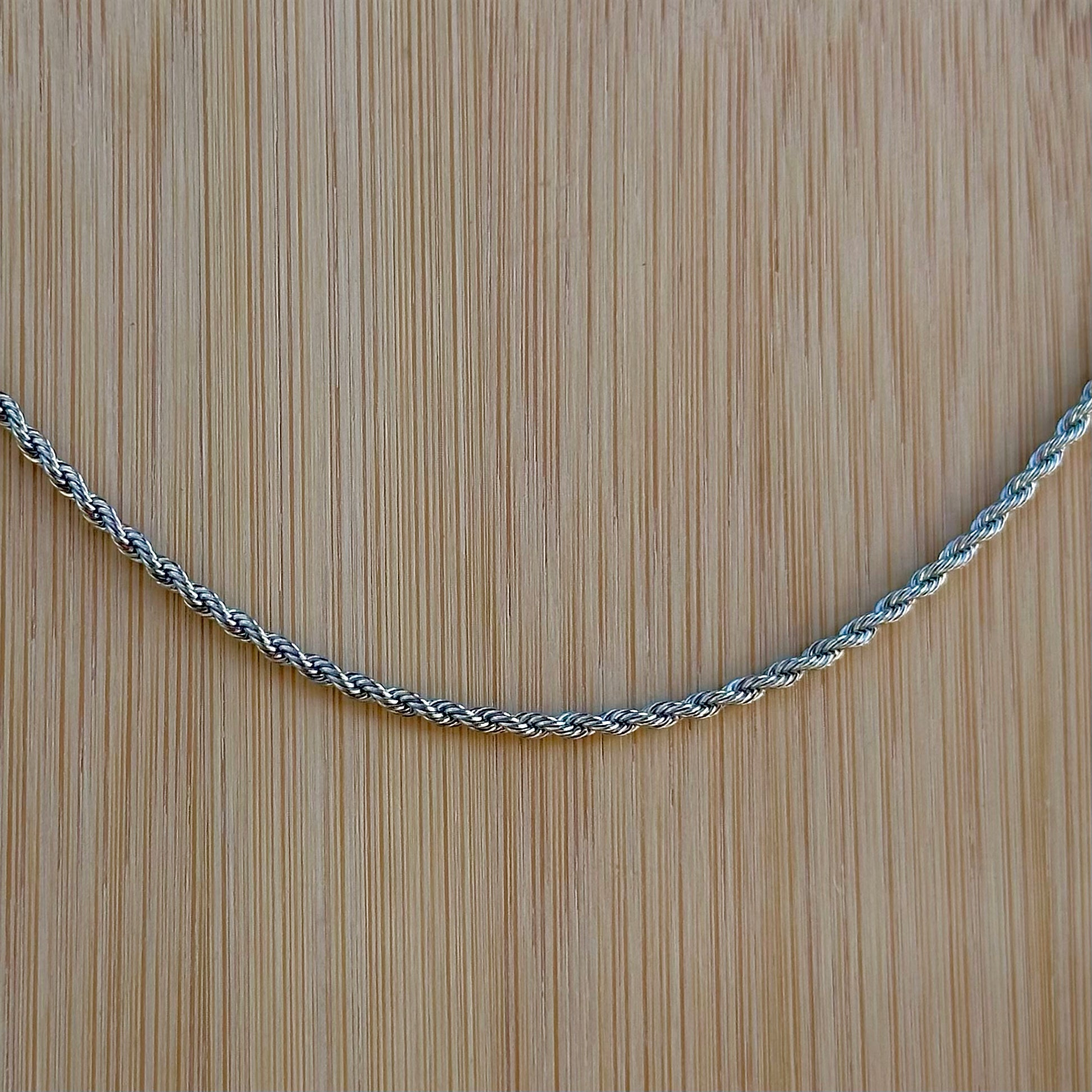 Baraka Classic Silver Rope Chain 2MM  20" - Asanti by Koi