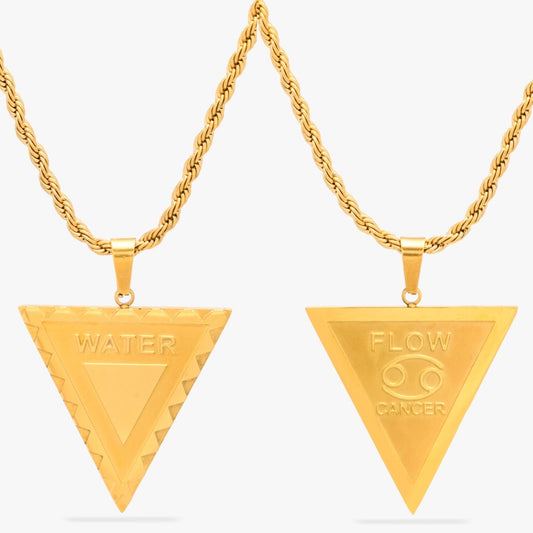 Cancer Water Sign Double-Sided Necklace - Asanti by Koi