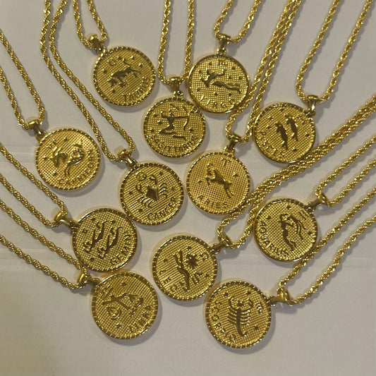 My Zodiac Coin Necklace - Asanti by Koi