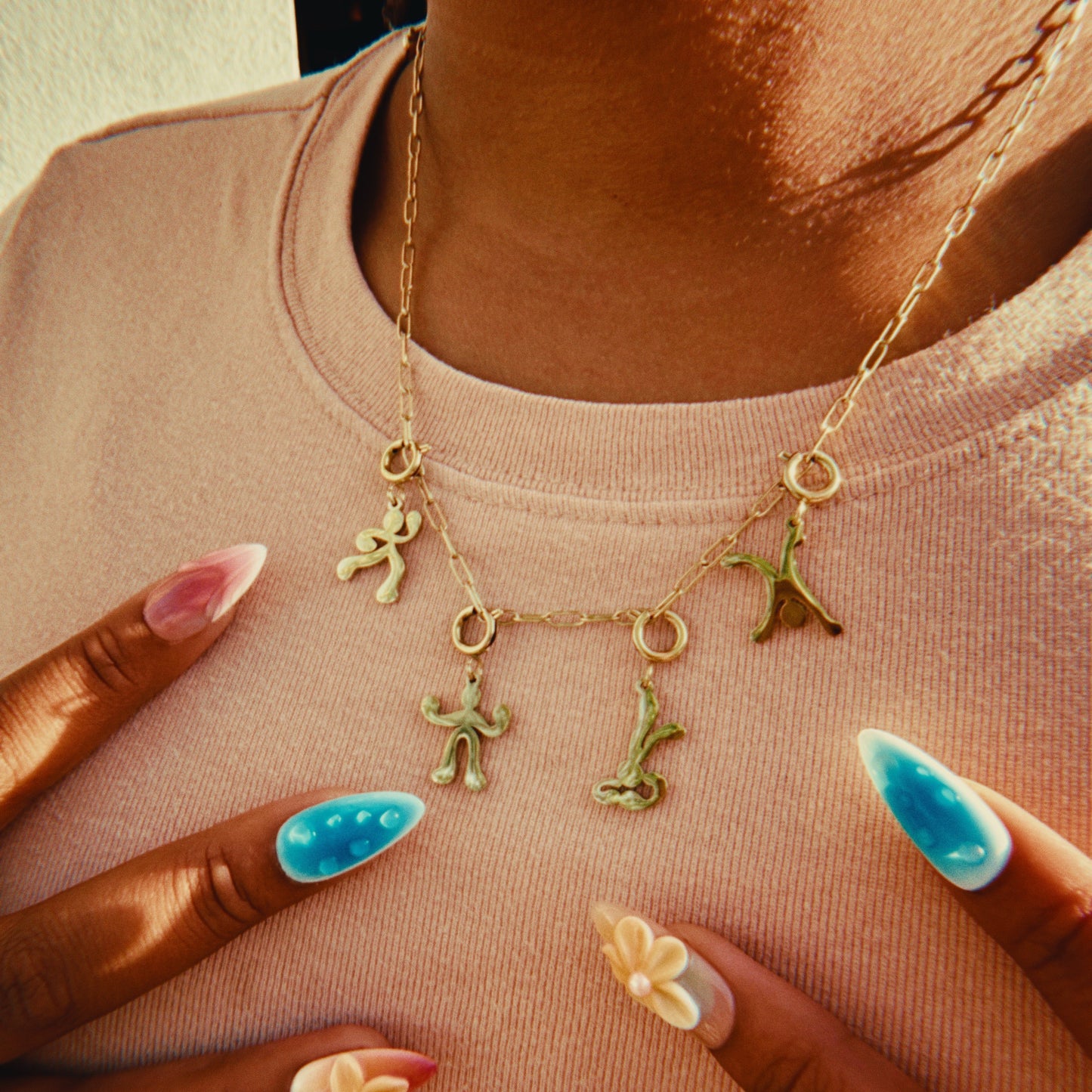 BLK Events LA Joy Charm Necklace