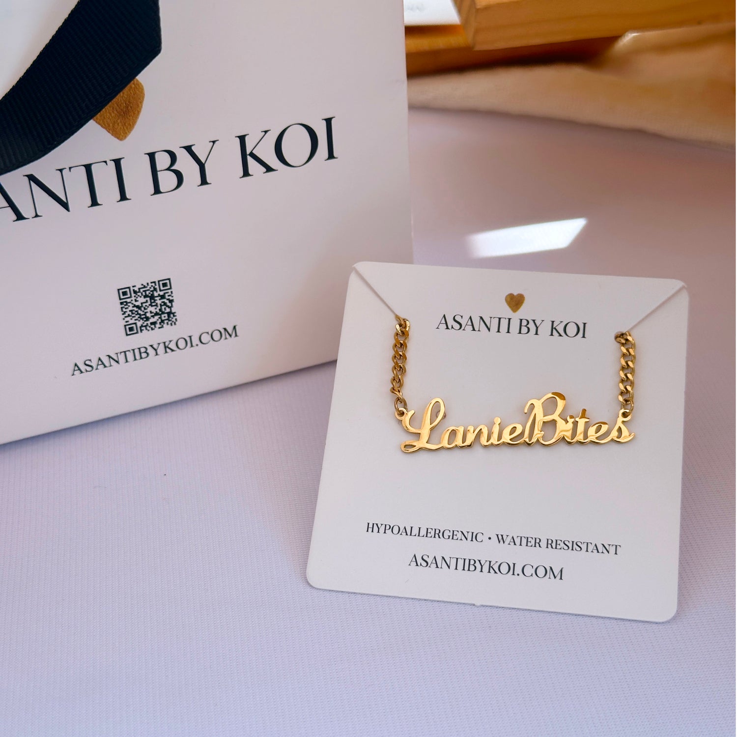 Custom Name OR Message Necklace - Asanti by Koi