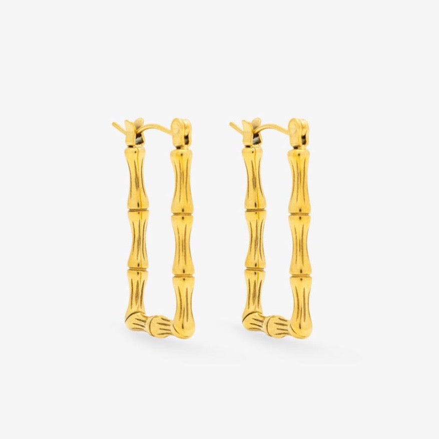 Dainty Bamboo Earrings - Asanti by Koi