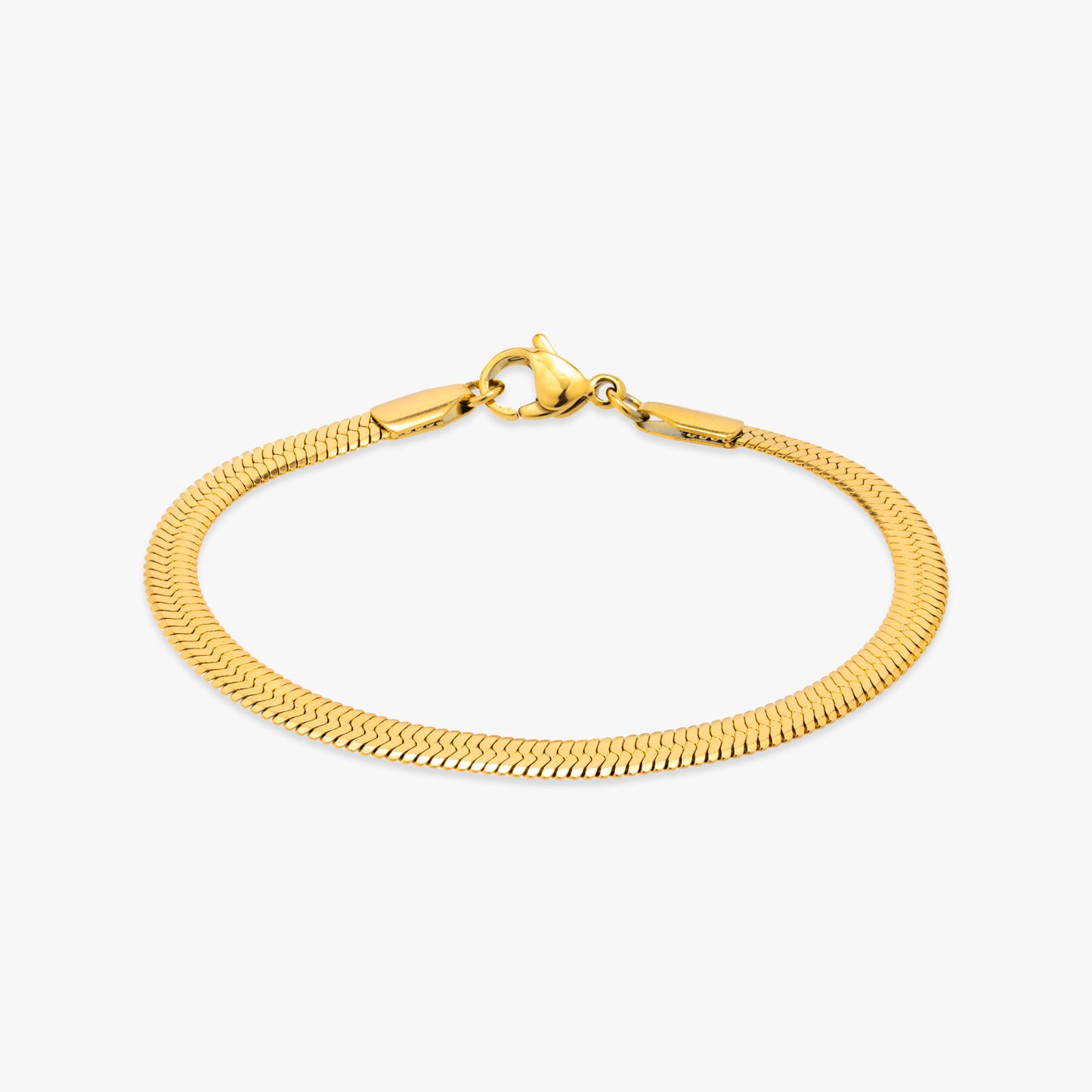 Nyororo Herringbone Bracelet 4MM w/extender - Asanti by Koi