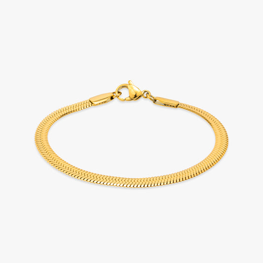 Nyororo Herringbone Bracelet 4MM w/extender - Asanti by Koi