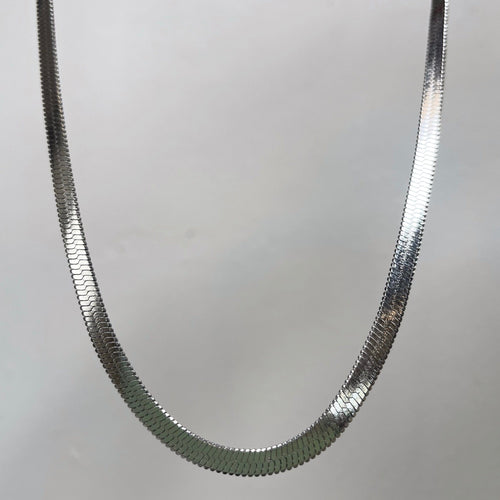 Asanti by Koi Necklaces 20 Safari Herringbone Mens Chain (Thick Silver)