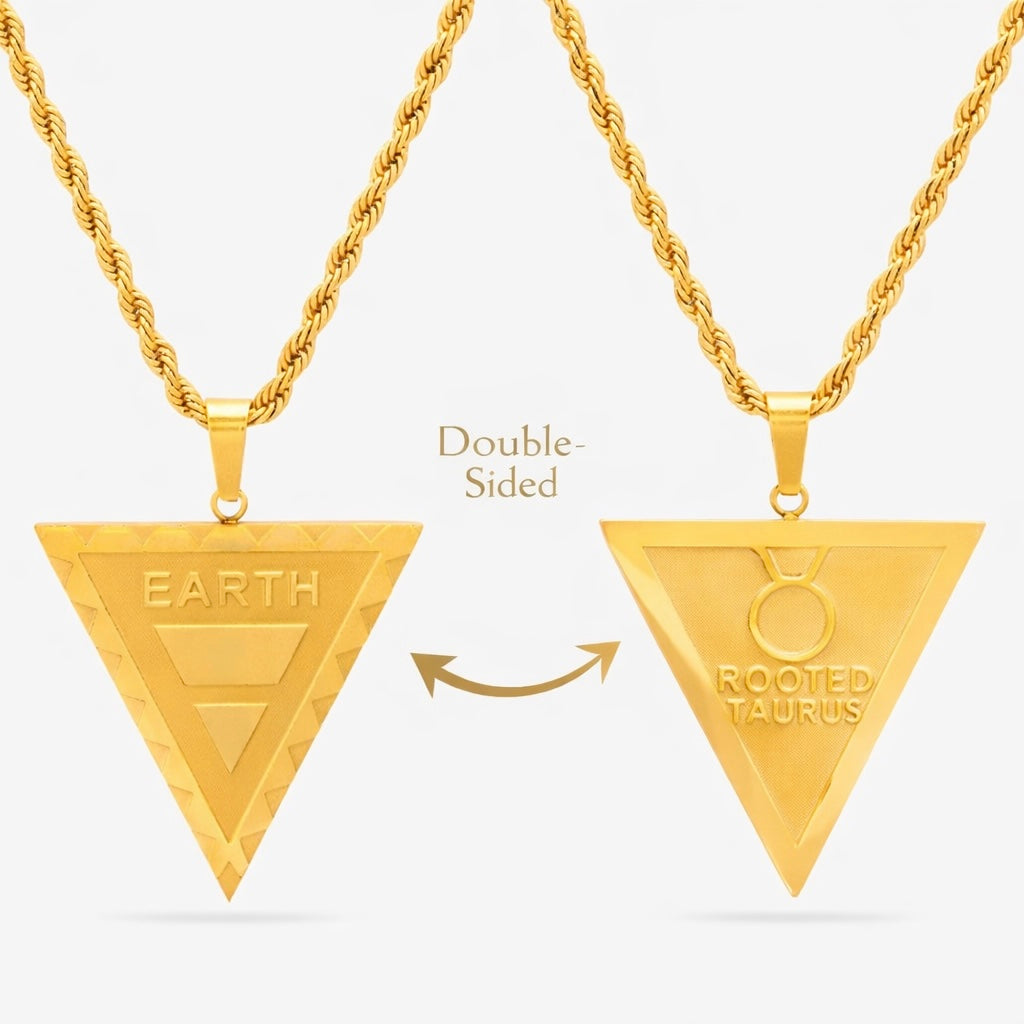 Taurus Earth Zodiac Necklace