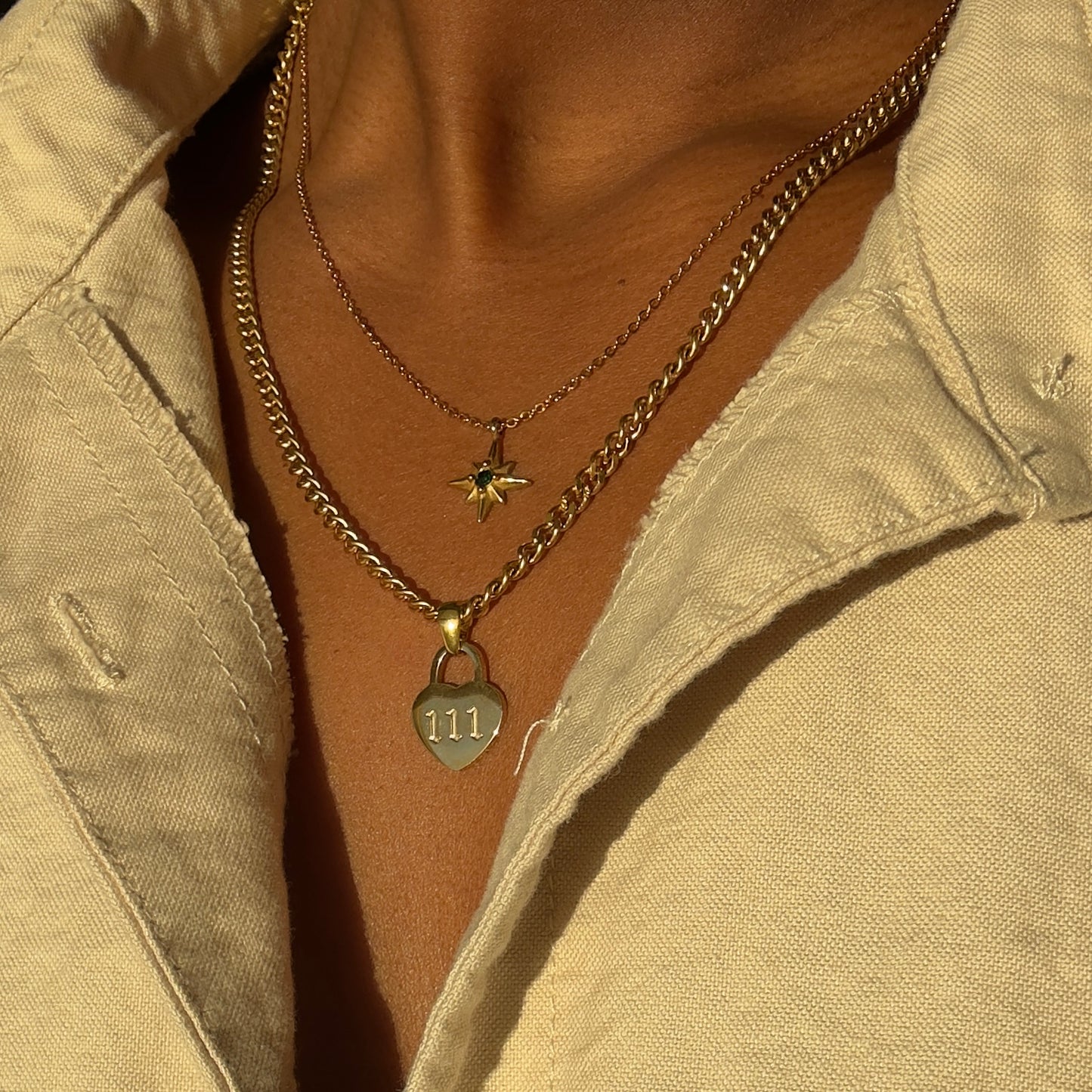 Angel Number Heart Necklace