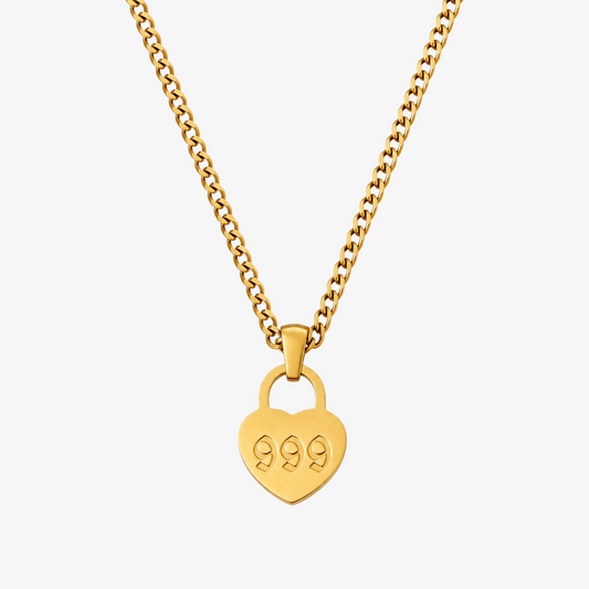 Angel Number Heart Necklace - Asanti by Koi