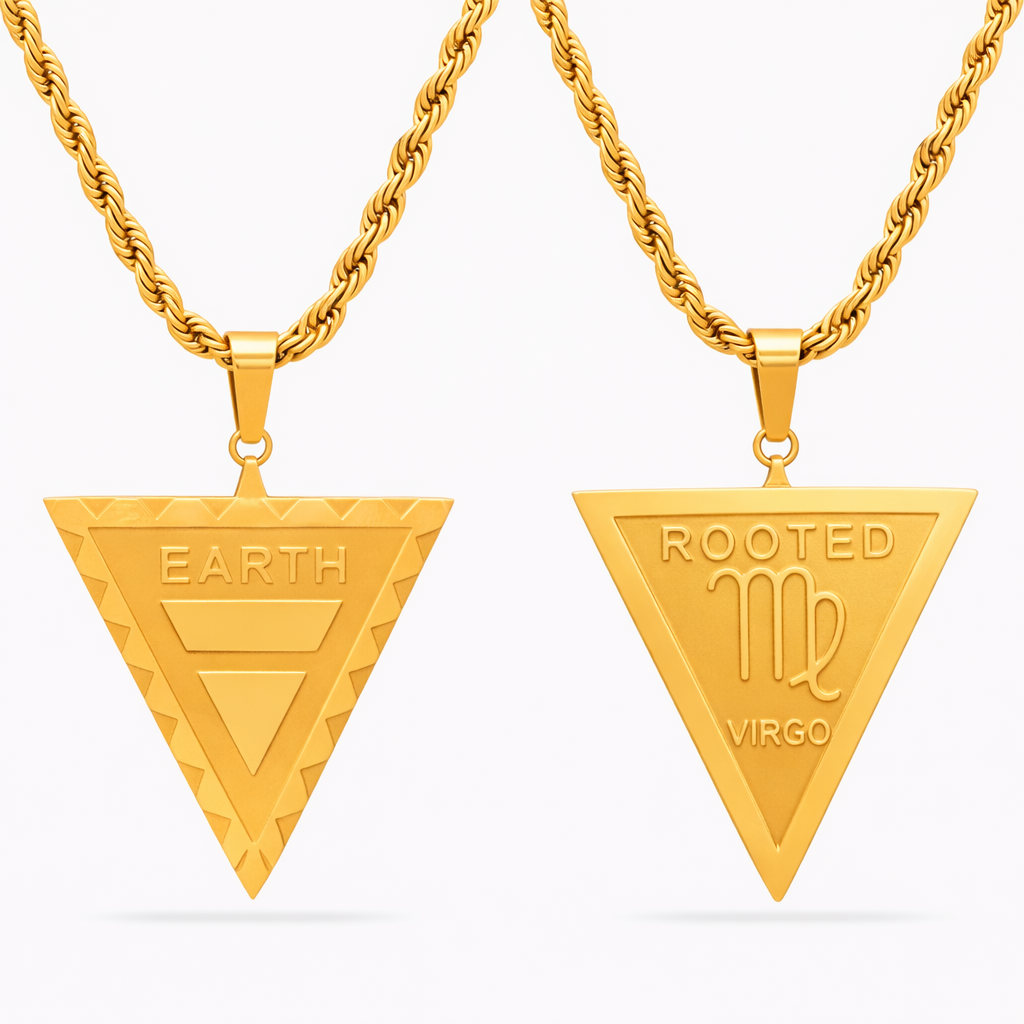 Virgo Earth Zodiac Necklace