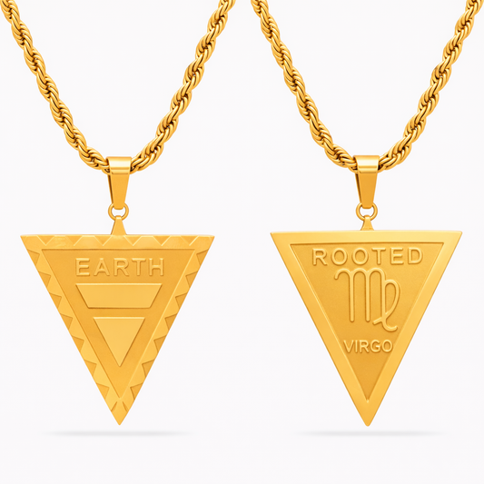 Virgo Earth Zodiac Necklace