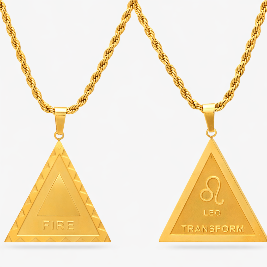 Leo Fire Zodiac Necklace