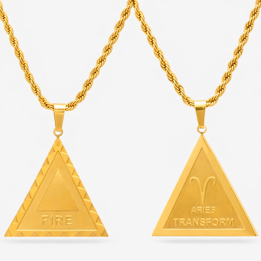 Aries Fire Zodiac Necklace