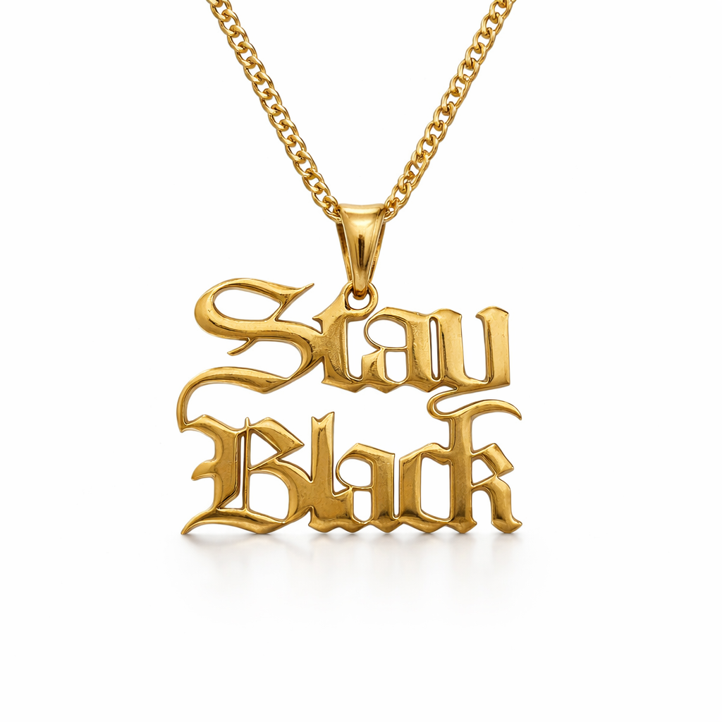 Stay Black Necklace