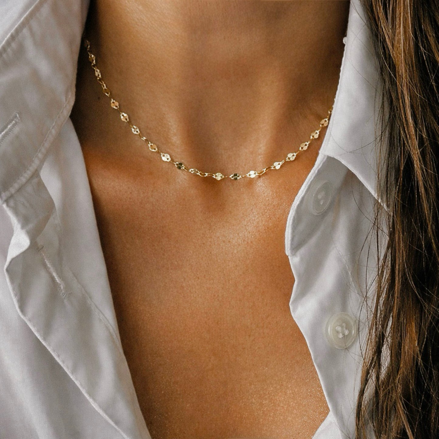 ASANTI Mirror Sparkle Chain 18"