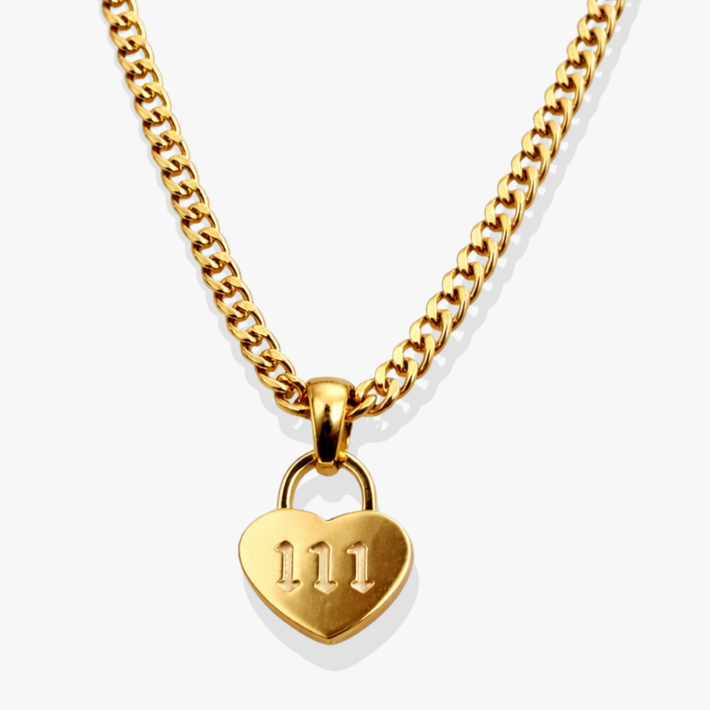 Angel Number Heart Necklace