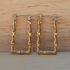 Dainty Bamboo Earrings - Asanti by Koi