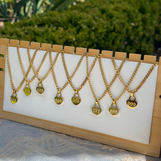 Angel Numbers Curb Necklace