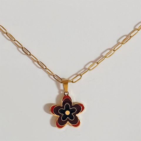 Royal Bead Flower Necklace