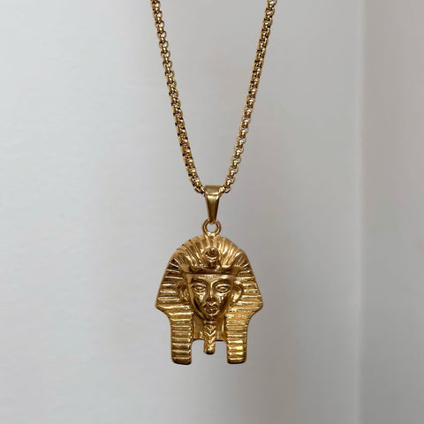 Egyptian Pharaoh King Tut Pyramid Necklace