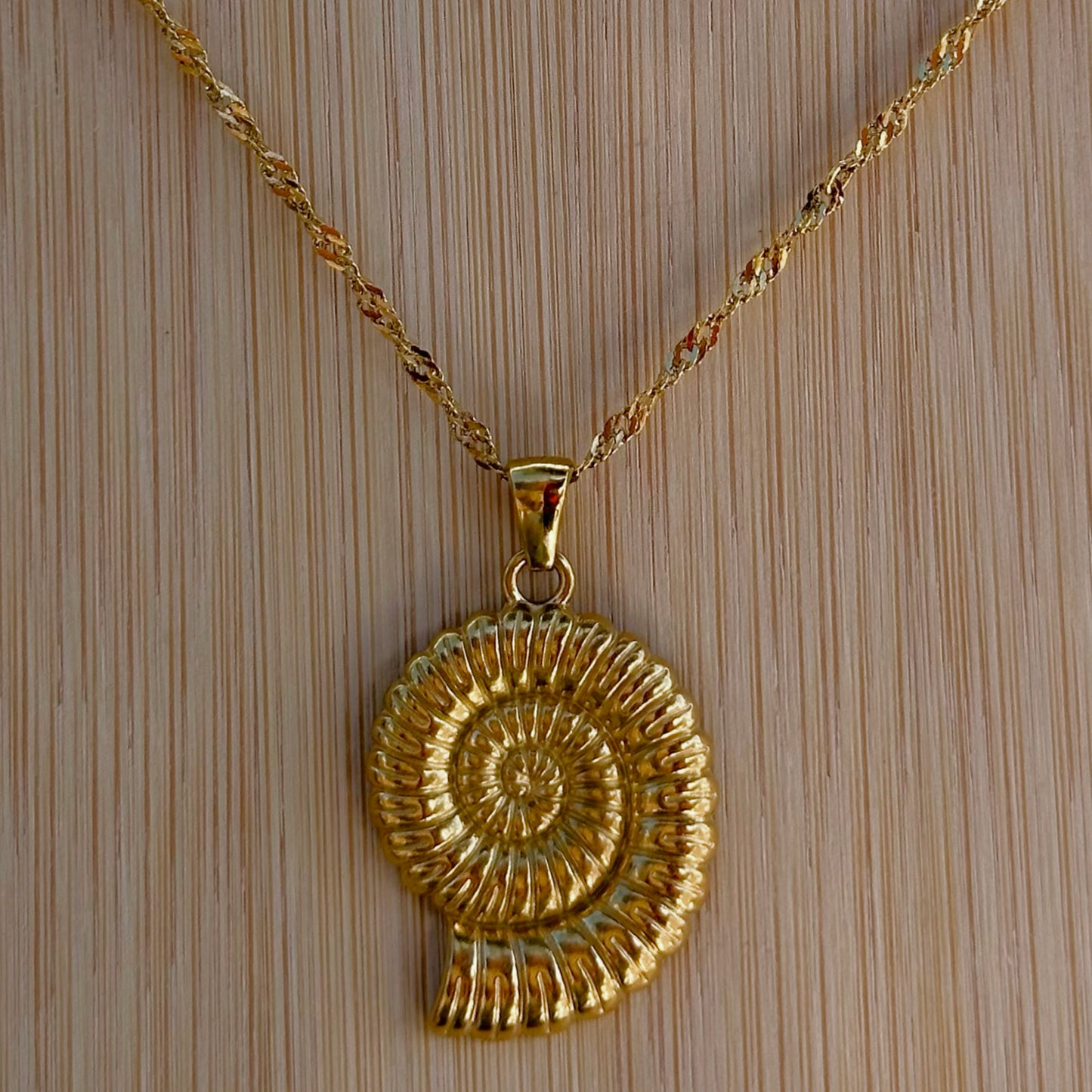 Zawadi Spiral Shell 18" Necklace