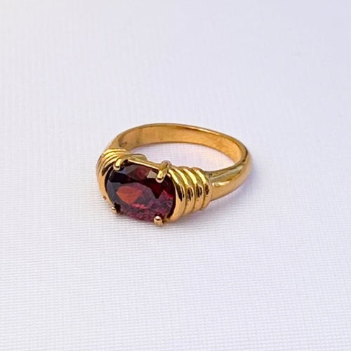 Sara Red Emerald Ring - Asanti by Koi