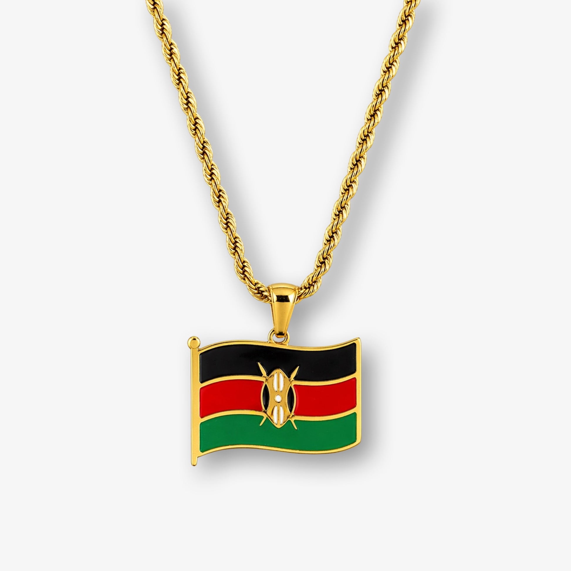 The Kenyan Flag Necklace - Asanti by Koi