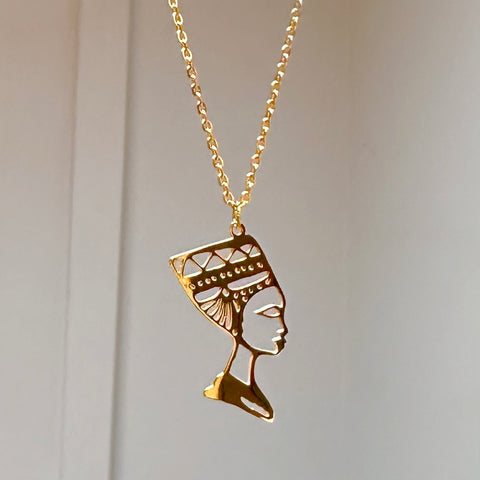 Egyptian Pharaoh King Tut Necklace (Small Pendant)