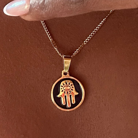 Ankh Key Of Life Necklace (BLACK)