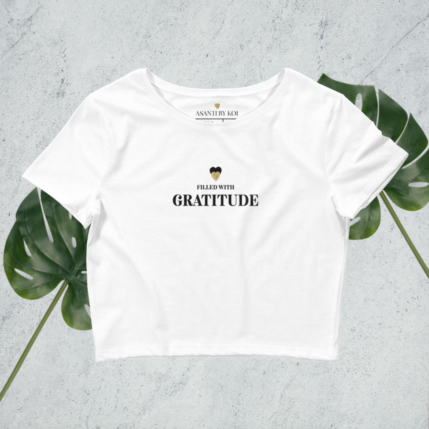 Filled With Gratitude Women’s Crop Tee