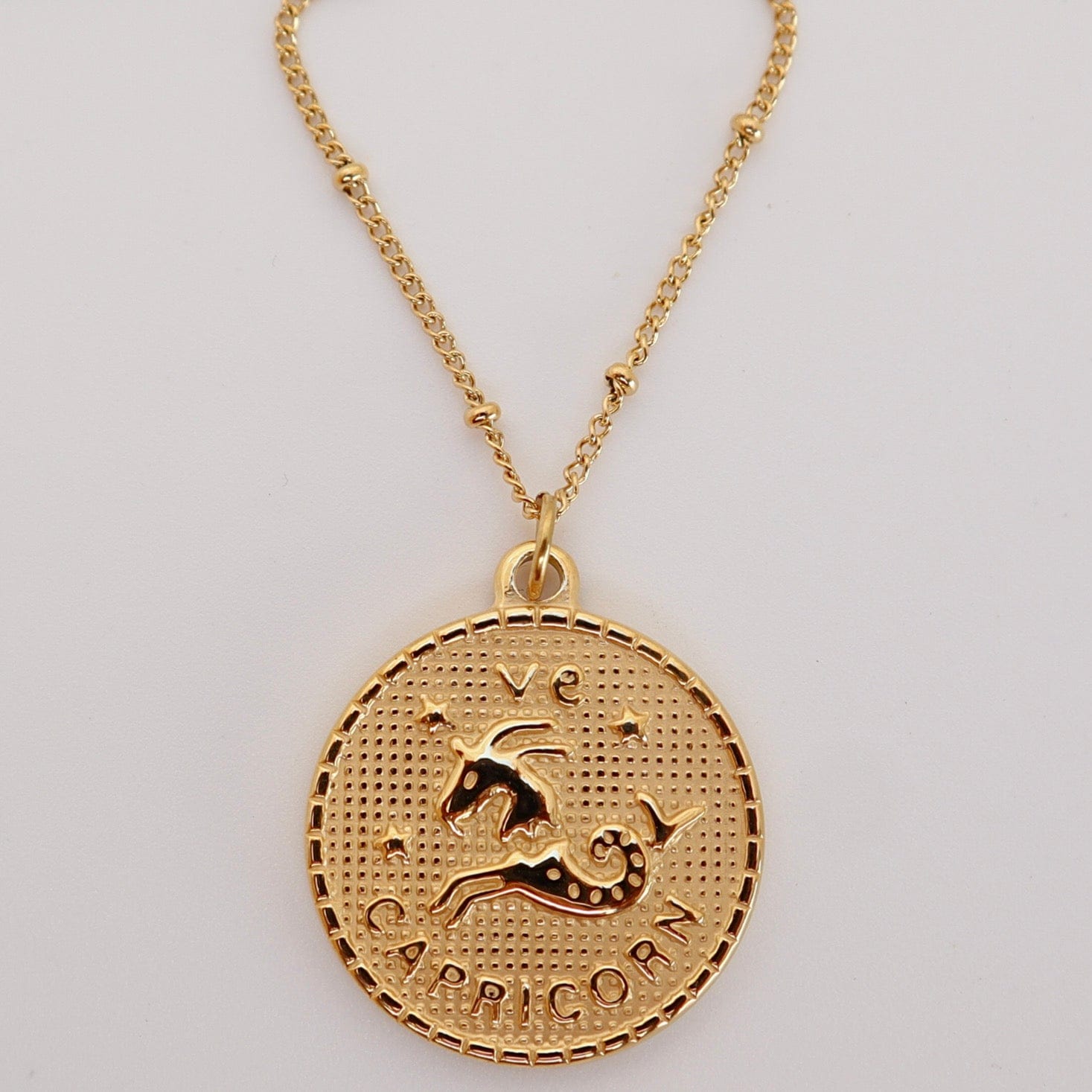 Asanti by Koi Necklaces Capricorn My Zodiac Coin Necklace