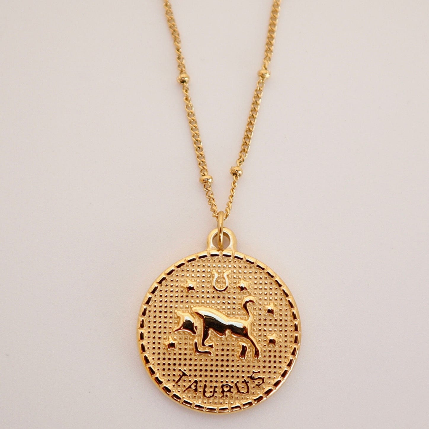 Asanti by Koi Necklaces Taurus My Zodiac Coin Necklace