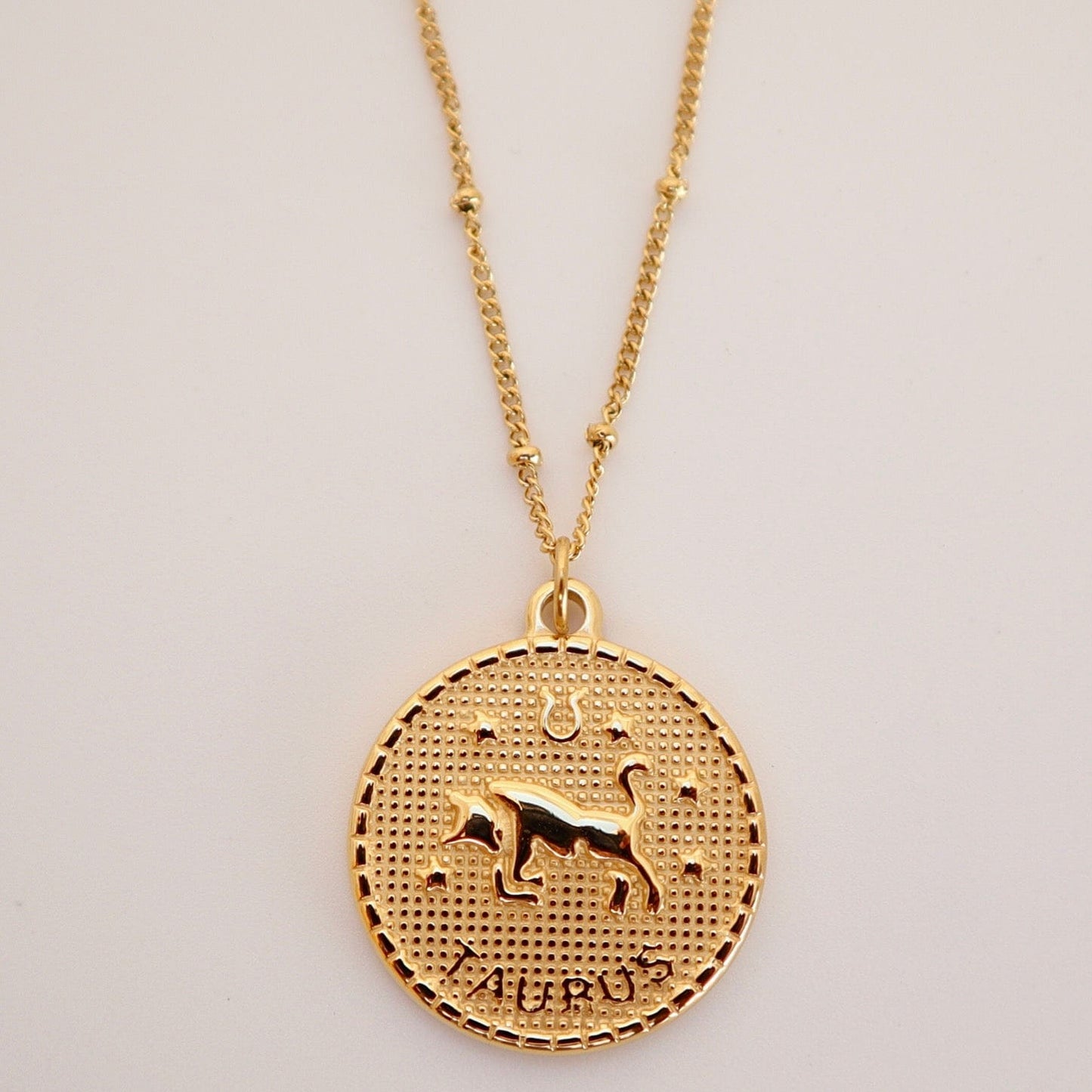 Asanti by Koi Necklaces Taurus My Zodiac Coin Necklace
