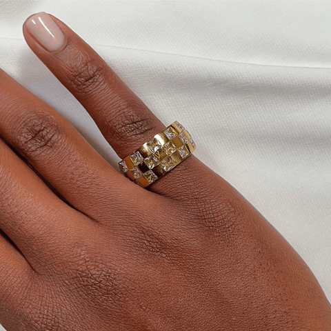 Black Excellence Ring (Silver or Gold)